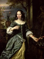Portræt af Margaretha Tulp som brud, 1655