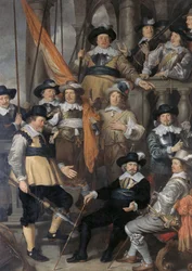 Hollandsk: Schutters van Wijk XVIII under kaptajn Albert Bas og løjtnant Lucas Conijn Kompagniet med kaptajn Albert Bas og løjtnant Lucas Conijn