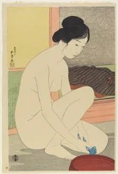 Kvinde i badet, oktober 1915