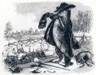 Ulven, der bliver hyrde (Le loup devenu berger) - Fabler af La Fontaine