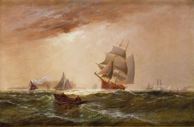 Skibe i New York Harbour, 1891