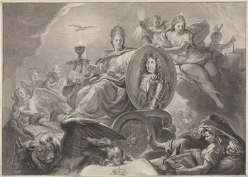 Allegorisk portræt af Louis XIV, konge af Frankrig