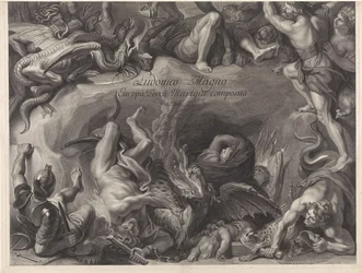 Allegorisk rytterportræt af Louis XIV, konge af Frankrig
