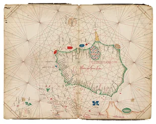 Det tidligst kendte separate kort over øen Irland, Portolan Atlas