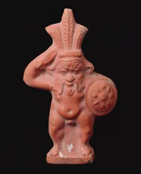 Statuette af den egyptiske husgud Bes