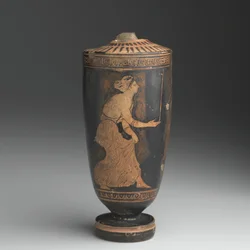 Attic Lekythos (glaseret lertøj)