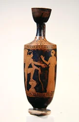 Lekythos, ca. 425-400 f.Kr. (keramik)