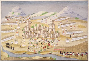 Slag omkring Theben, plade 22 fra Pictorial History of the Greek Independence War of General Makryjannis