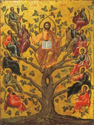 Kristus den sande vin ikon