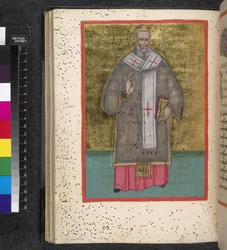 Egerton 2392, fol. 47v, Helgen, fra 