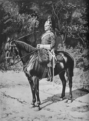 Troopsergent-major, 3., Prinsen af Wales Dragoon Guards, c1880