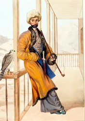 Kaukasisk traditionel kjole af Gagarin, Grigori Grigorievich (1810-1893)