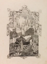 Frontispice til romanen Tarantas The Tarantass af Vladimir Sollogub, 1845.