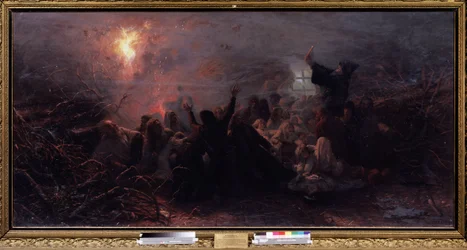 Selvbrænding. Episode af raskol (eller skisma) af den ortodokse kirke i 1666-1667, da visse gamle troende, som et tegn på protest mod reformerne af patriarken i Moskva, satte ild til sig selv i frygt for slutningen af ​​e.