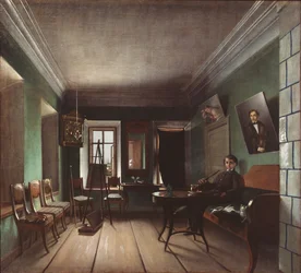 Interiør i Bykovshuset, 1850