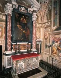 Madonna og barn med de hellige Peter og Paul