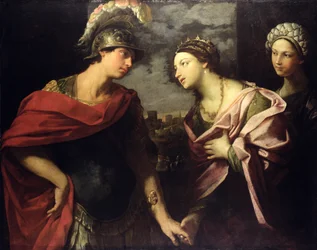 Æneas tager afsked med Dido, ca. 1630