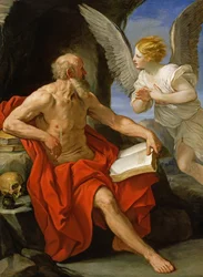 Engel viser sig for Sankt Hieronymus, ca. 1640