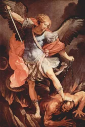 Ærkeenglen Michael besejrer Satan