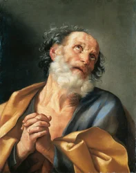 Italien, portræt af den grædende Sankt Peter