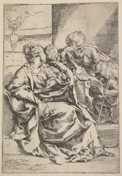 Den hellige familie, ca. 1595-1600.