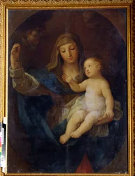Jomfru og barn (Jomfru og barn). Maleri af Guido Reni (1575-1642). Olie på lærred. Italiensk kunst, barokstil. Regionalt kunstmuseum, Simferopol, Ukraine
