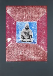 Invisible Room nº2, 2019 (træsnit og silketryk)