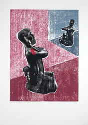 Invisible Room nº7, Megalomania, 2019 (træsnit og silketryk)