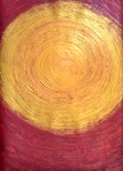Set the controls to the heart of the Sun, 2014 (akryl på papir)