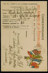 Autografpostkort til Jean Mollet, dateret 16. september 1915