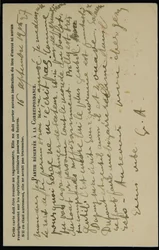 Autografpostkort til Jean Mollet, dateret 16. september 1915