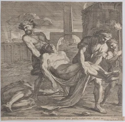 Abdon og Sennen bar de tidlige kristne martyrer til begravelse, 1650-60.