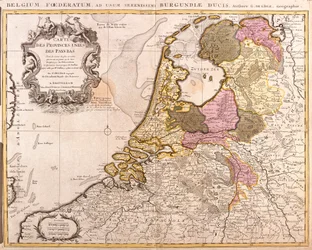 Kort over Nederlandenes Forenede Provinser (radering