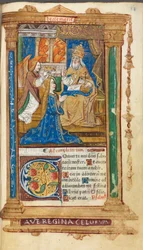 Trykt tidebog (romersk brug): fol. 45r, Jomfruens kroning