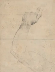 Studie af en arm [verso]