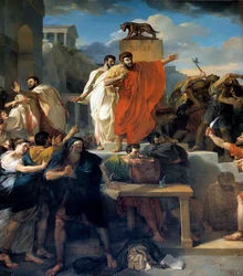 Virginias død I 449 f.Kr. hævder Appius Claudius, decemvir under Republikken Rom, Virginia (Verginia), datter af Centurion Virginius (Verginius), som han er forelsket i, ligesom sin slave. Ved at misbruge sin magt får han hende til at stoppe. Decemviren c