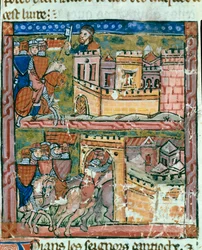 Forræderi fra Firouz og angreb af byen Antiokia ved korstogene, juni 1098