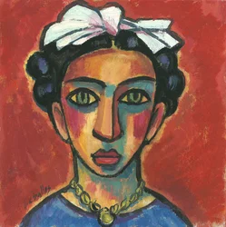 Portræt af Frida kahlo, 2013 (gouache på papir)