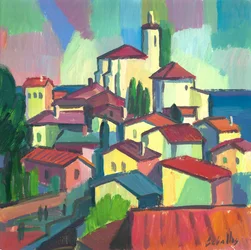 Tagene i Cadaqués, 2012 (gouache på papir)