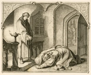 Martin Luther sammen med røveren Hans Kohlhase (1500-1540)