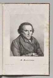 Tysklands berømte forfattere: Portræt af Moses Mendelssohn
