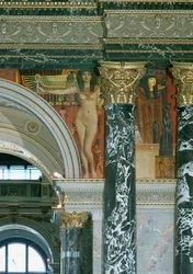 Fresko i Wiens Kunsthistorisches Museum, Egyptisk kunst, detalje ca. 1891 (freske)