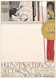Plakat for den første secessionsudstilling i Wien i 1898