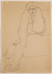 Siddende til venstre, overkroppen læner sig fremad; Siddende venstre, torso fremad, venstre støttet op, 1904-1905