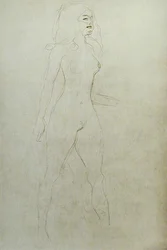 Stående nøgen (verso)