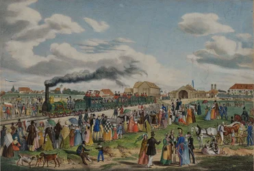 Åbning af München-Augsburg jernbane den 1. september 1839, 1839.