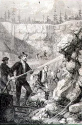 Guldprospektering i Californien i 1860