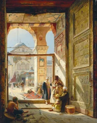 Porten til den store Umayyad-moske, Damaskus, 1890