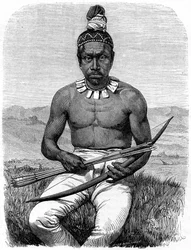 Native American, Californien, 1800-tallet.