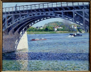 Argenteuil-broen maleri af Gustave Caillebotte (1848-1894) 1883 søn. 0,79x0,63 m Privat samling